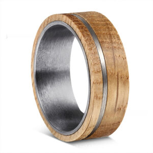 Träring med metallinlägg - IronOak